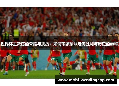 世界杯主教练的荣耀与挑战：如何带领球队走向胜利与历史的巅峰