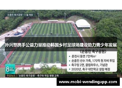 孙兴慜携手公益力量推动韩国乡村足球场建设助力青少年发展