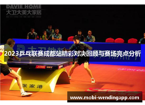 2023乒乓联赛成都站精彩对决回顾与赛场亮点分析