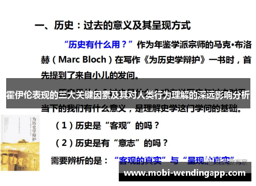 霍伊伦表现的三大关键因素及其对人类行为理解的深远影响分析